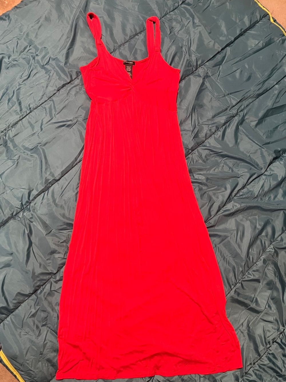 Spense Red Sleeveless Maxi Dress